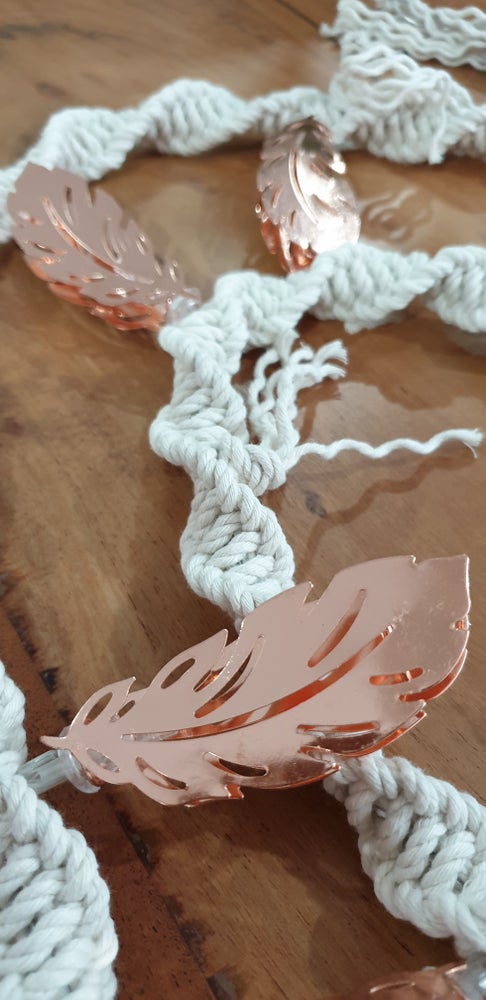 Rose Gold Fairy Lights 'Feather'