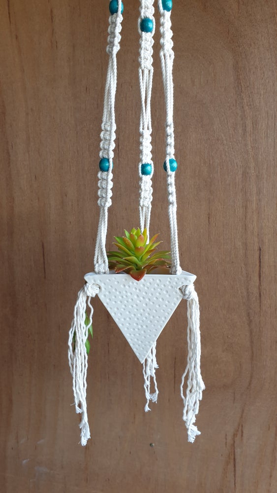 Small Pyramid Hanger ' Turquoise'